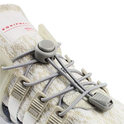 Image of INMAKER No Tie Laces for Adults and Kids, Elastic Shoe Trainers, Round Shoelaces