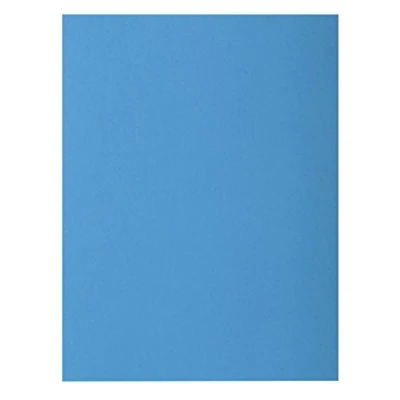Image of Exacompta Ref 217119E Rocks Square Cut Folder 240 x 320mm in Size, Suitable for Holding A4 Documents, 210gsm Coloured Card Blue Colour (Pack of 10)