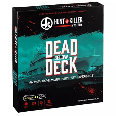 Image of Hunt a Killer Dead Below Deck Solve Murder on Yacht Game for True Crime Fans with Documents &amp; Puzzles Mystery Adults Crimes at Night or Date