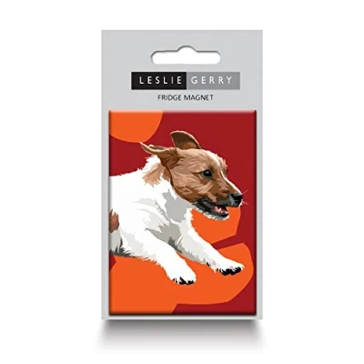 Image of Jack Russell Fridge Magnet by Leslie Gerry