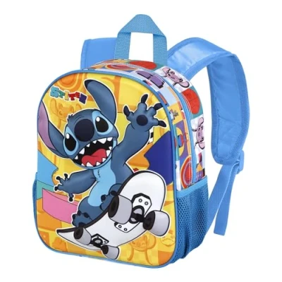 Image of Disney Stitch Small 3D Backpack, 26 x 31 cm, Capacity 8.5 L