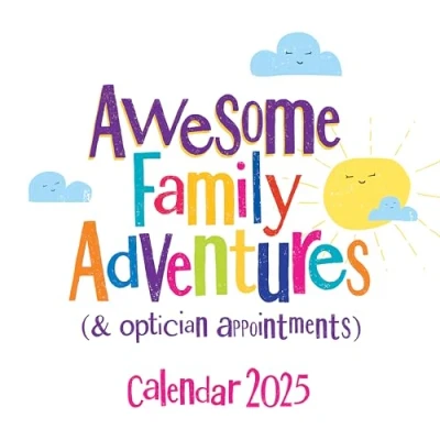 Image of 2025 The Bright Side Square Family Planner Organiser Wall Calendar