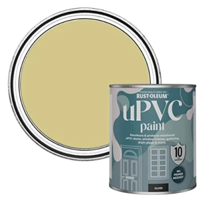Image of Rust Oleum Green uPVC Door and Window Paint In Gloss Finish Wasabi 750ml