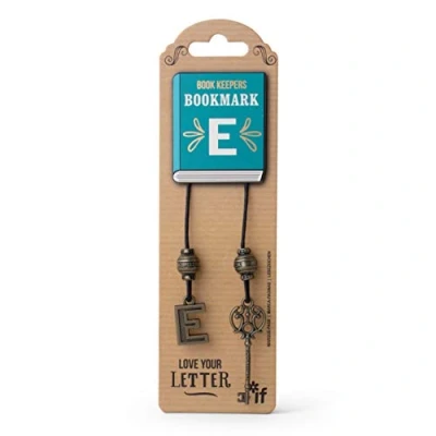 Image of IF Book Keepers Personalised Bookmark Letter E