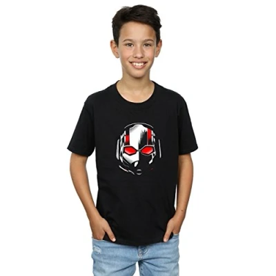 Image of Marvel Boys Ant Man and The Wasp Scott Mask T Shirt Black 5 6 Years