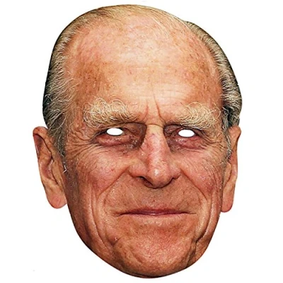 Image of SHATCHI Prince Philip Face Mask Royal Family Events Celebrity Birthday Fancy Dress Hen Stage Night Street Party Support