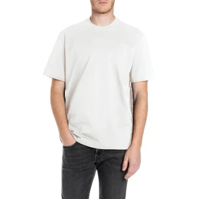 Image of Replay Basic Tshirt, Men&#039;s, Size: Small, Natural white