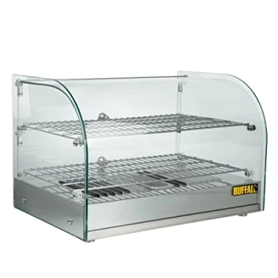 Image of Buffalo CK916 Countertop Heated Food Display, Stainless Steel, 376(H) x 554(W) 376(D)mm
