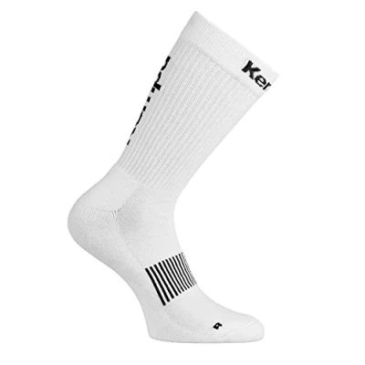 Image of Errea Errep Unisex Logo Classic Socks Men&#039;s White/Black, 41 45