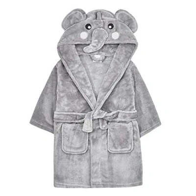 Image of Undercover Kids Elephant Dressing Gown 18C513 Grey 2 3 Years