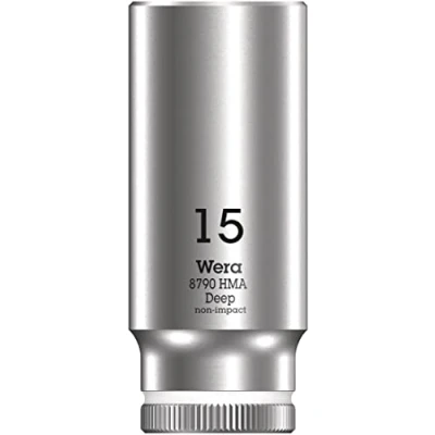 Image of Wera 05004512001 8790 HMA Deep Socket, White, 15.0 mm