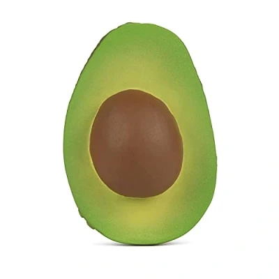 Image of Oli&amp;Carol Natural Rubber Baby Teether Arnold The Avocado 9 cm