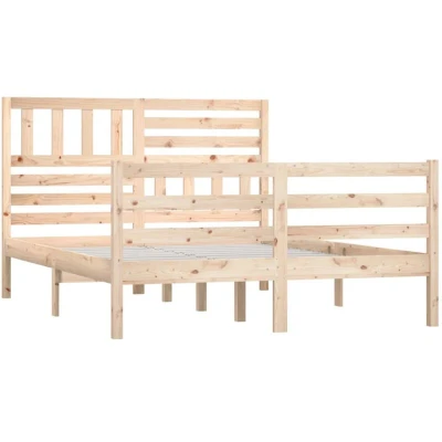 Image of vidaXL Bed Frame without Mattress Solid Wood 120x200 cm