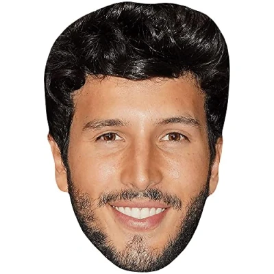 Image of Sebastian Yatra (Smile) Celebrity Mask, Flat Card Face, Fancy Dress Mask