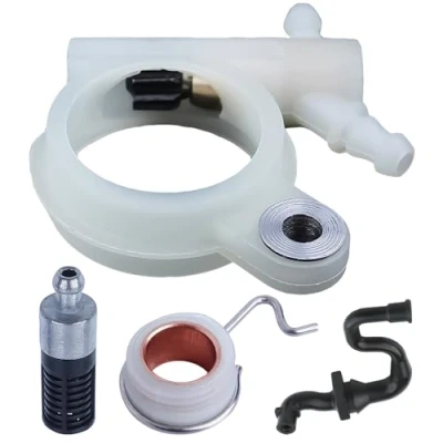 Image of AUMEL 1143 640 3201 Oil Pump Hose Filter Worm Gear Kit Fit Stihl MS251 MS231 MS231C MS251C Chainsaw Parts.