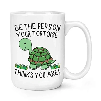Image of Be The Person Your Tortoise Thinks You are 15oz Large Mug Cup