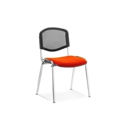 Image of ISO Chrome Frame Mesh Back Bespoke Colour Tabasco Orange