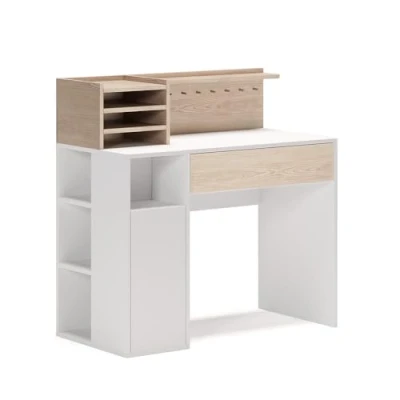 Image of Vicco Desk, Sonoma/White, 100 x 50 cm