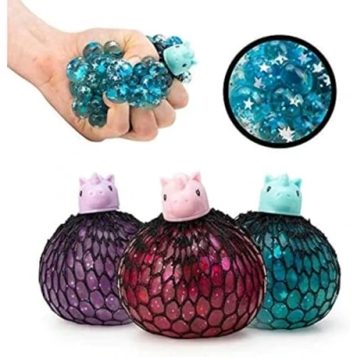Image of Tobar SCRUNCHEMS UNICORN SQUISHY MESH PET STRESS SQUISH BALL Toy