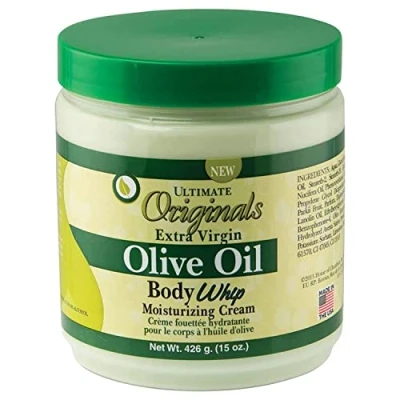 Image of Ultimate Organic Olive Oil Body Whip Moist Cream Jar, 426 g