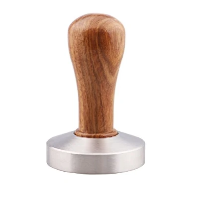 Image of omgogo Stainless Steel Coffee Tamper 58mm Barista Espresso Base Bean Press