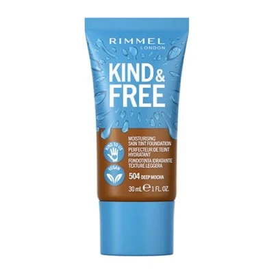 Image of Rimmel Kind + Free Moisturising Skin Tint Foundation, Deep Mocha 504