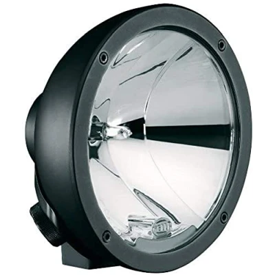 Image of HELLA 1F3 009 094 061 Halogen Spotlight Luminator Compact 12/24V Round Reference number: 17.5 Bolted clear diffusing Lens Colour: Crystal Cable: 800mm right/left
