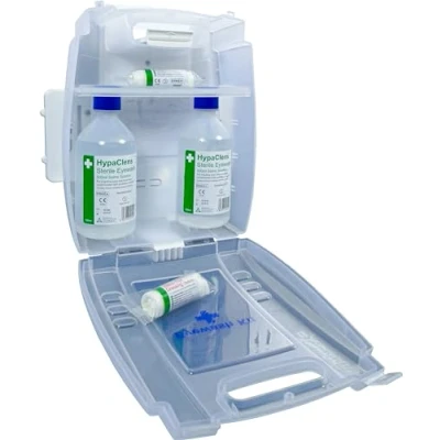 Image of Safety First Aid Group E459T Eye Wash Kit Wall Mounted with 2 x 500 ml Bottles