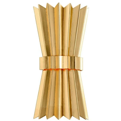 Image of Moxy 2 Light Wall Sconce Gold Leaf
