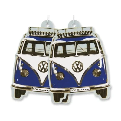 Image of BRISA VW Collection Volkswagen Air Freshener, Room Deodorizer for Cars T1 Bus Campervan Motif (Ocean/Blue/Set of 2)