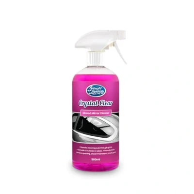 Image of Greased Lightning Crystal Clear Glass and Mirror Cleaner Fast, Powerful, Smear free Cleaning for Car Windscreen, Windows, Mirrors 500ml