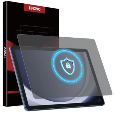 Image of TiMOVO 1 Pack Privacy Screen Protector for Galaxy Tab A9+ 11 2023, Anti Spy Tempered Glass, 9H Hardness, Bubble Free