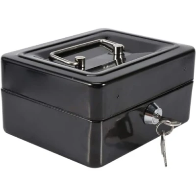 Image of Kippen 10032N1 Cash Box with Coin Tray Anthracite Dimensions: 150 x 120 80 mm