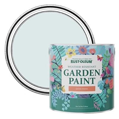 Image of Rust Oleum Blue Mould Resistant Garden Paint In Satin Finish Marcella 2.5L