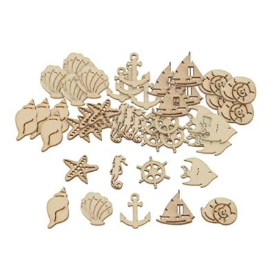 Image of Bare Basics Wooden Shapes, Natural, One Size
