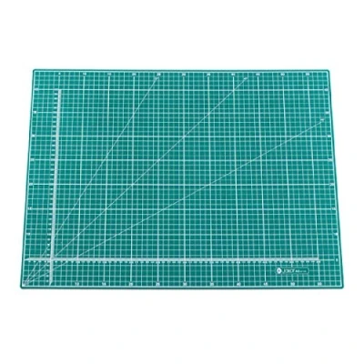 Image of Jakar A2 Green Self Healing Sealing Cutting Mat Double Sided Metric Imperial cm mm Inch Non Slip Printed Square Grid Line Professional Quality (450 X 600 3mm Inch) by