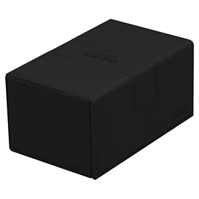 Image of Ultimate Guard UGD011234 Twin Flip&#039;n`Tray 160+ XenoSkin Monocolour Black Card Box