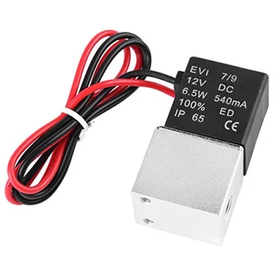 Image of DC 12V 1/8&quot; NPT Female Port Pneumatic Solenoid Valve 2 Way Normally Closed Electric Air for Air, Gas, Liquid, Water