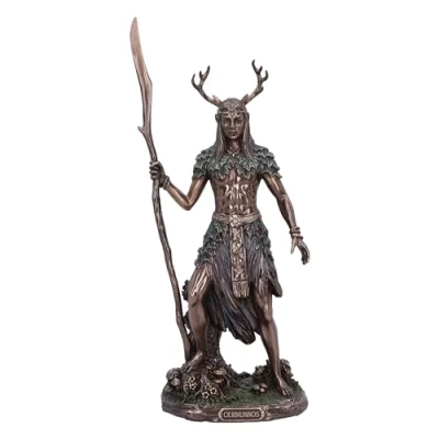 Image of Nemesis Now Cernunnos the Horned God Figurine 26cm, Resin, Bronze, Greek with Antlers, of Forest, Mythology Décor, Cast in Finest Expertly Hand Painted