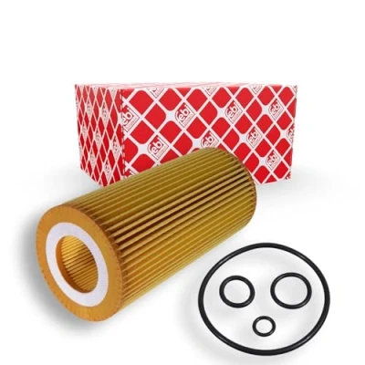 Image of 2751800009, 2751840025, A2751800009, A2751840025 Oil Filter FEBI BILSTEIN 101328 with seal ring gaskets Insert