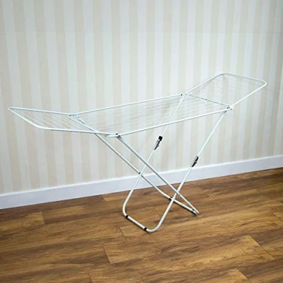 Image of Home Vida Winged Folding Clothes Airer, 18 Metre Drying Space