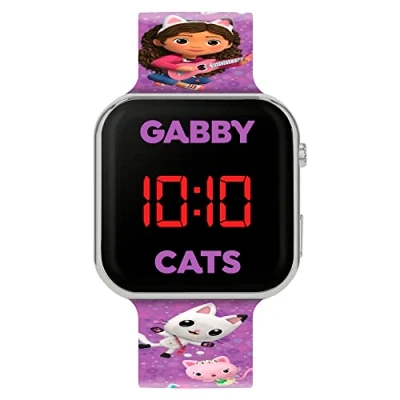 Image of Disney Girl&#039;s Digital Quartz Watch with Plastic Strap GAB4033