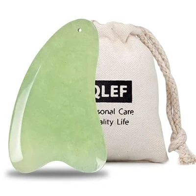 Image of Jade Gua Sha Scraping Massage Tool Hand Made Guasha Board Tools