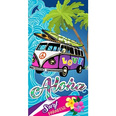 Image of Miracle Home, Beach Towel, Polyester, Aloha, 95 X 175 Microfiber