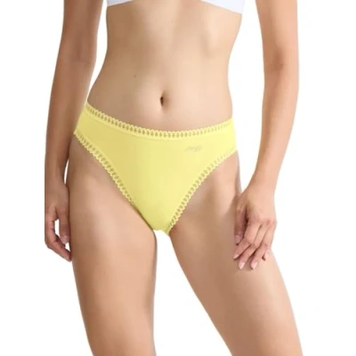 Image of GO Crush High Leg Briefs (3 Pack) Coral Pattern/Coral/Yellow Orange S 10