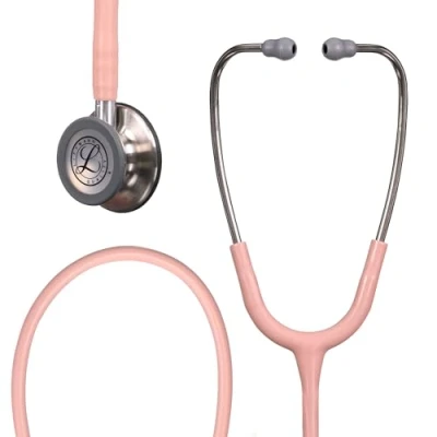 Image of Littmann 3M Classic III Stethoscope, 5910C, Stainless finish Chestpiece, Champagne Rose Tube