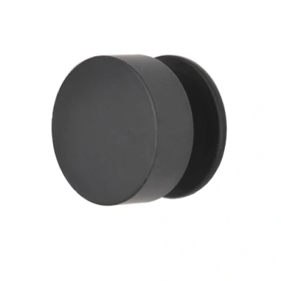 Image of Decoranddecor Limari Modern Round Drawer Knobs Cabinet Minimalist Kitchen Handle Cupboard 30mm Diameter for Cupboards &amp; Draws, Knob Matt Black