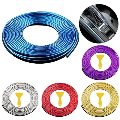 Image of Car interior moulding Trim，5M filler trim strip line styling strips DIY interior，for All Cars (blue)