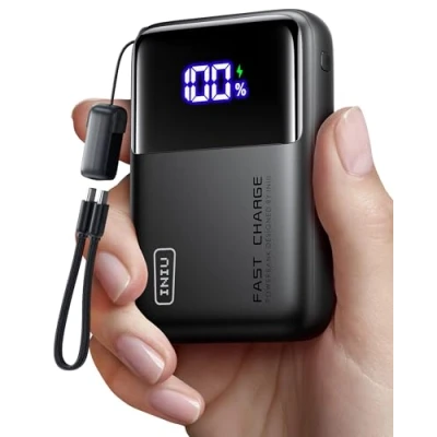 Image of INIU 65W Power Bank, Mini Size 20000mAh High Capacity Portable Charger, PD QC Fast Charging USB C in&amp;Out Tablet Powerbank, Battery Pack Phone Charger for Laptop, Samsung, iPad, MacBook