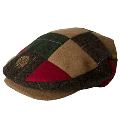 Image of Book of Kells Camel Multi Tweed Flat Cap (S XL) Medium